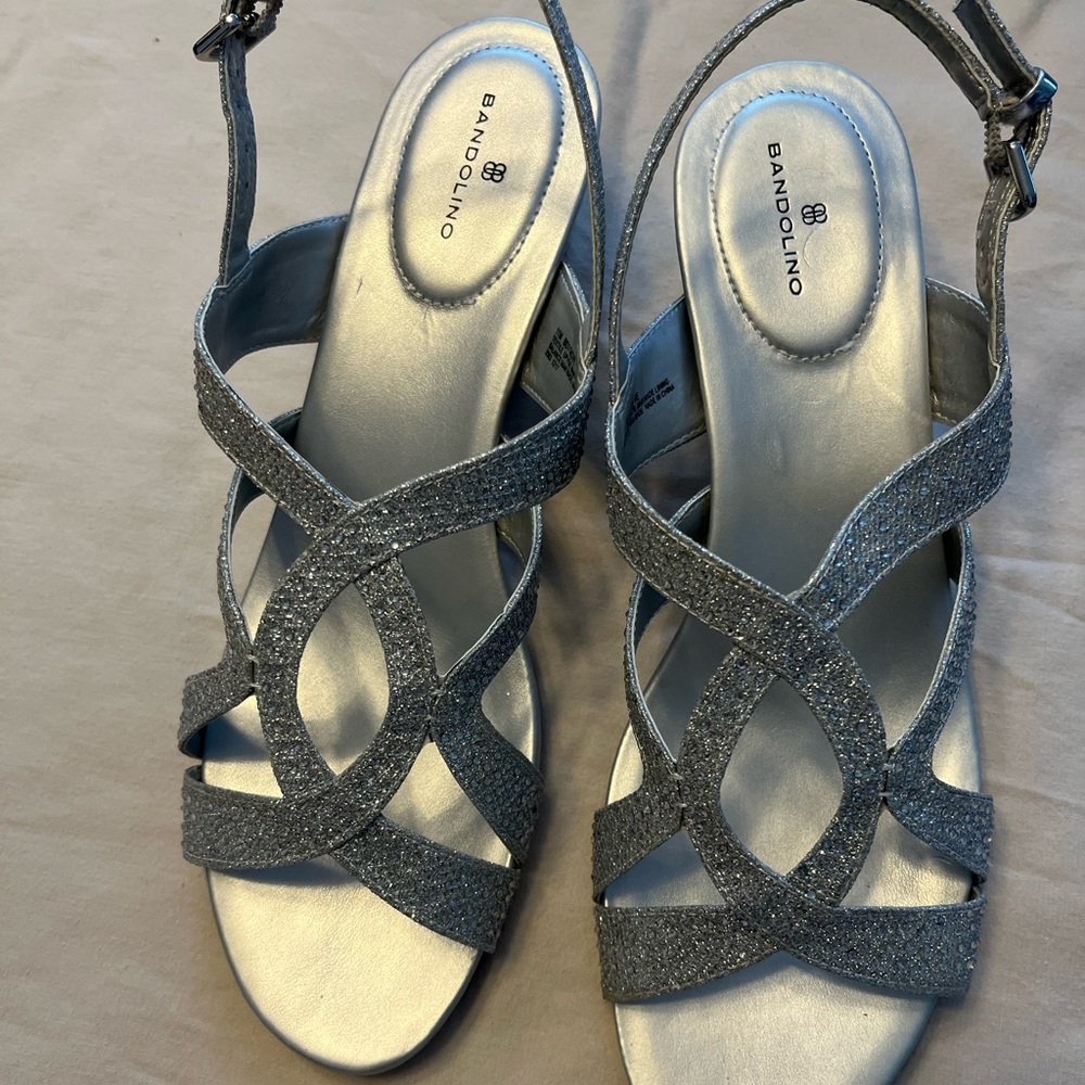 Bandolino Sparkling Silver Heels